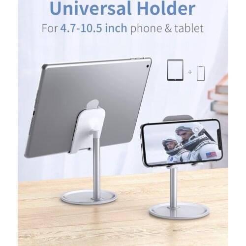 Free Ship Phone Holder For iPhone XR XS X Universal Tablet Phone Stand For iPad Samsung Huawei Smartphone Desk Stand Mount