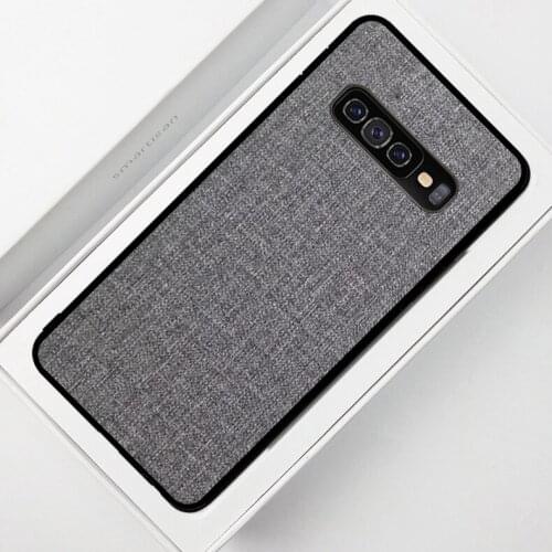 For Samsung Galaxy S10 Plus Case Luxury Skin Coque Silicone edge fabric back cover protect case for samsung s10 lite S10 shell