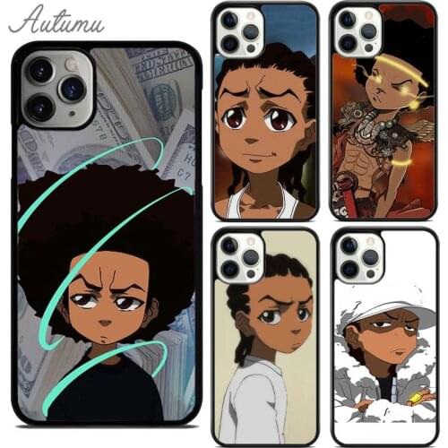 Huey Freeman Boondocks Phone Case for iPhone 11 12 Pro Max mini X XR XS SE 2020 5s 6S 7 8 Plus Samsung Galaxy S9 S10 Cover shell