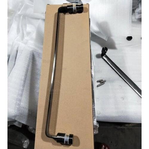 Black color glass shower door handle, stainless steel 304 grade bathroom knobs