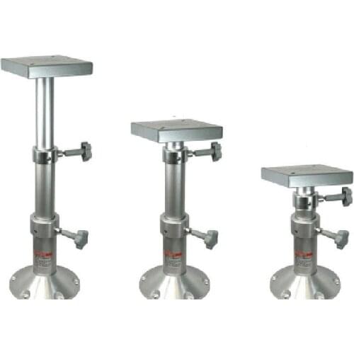 Two Stage Adjustable Table Pedestal Mount Aluminum 11.61"-27.16" For Marine Boat