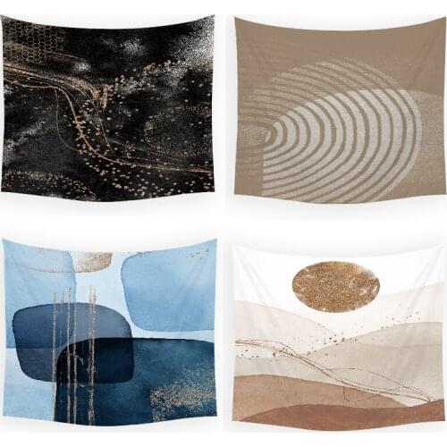 Geometric stripes room decor aesthetic wall tapestry abstract tie dye tapestry hanging cloth wall decor moon tapestry tapastry