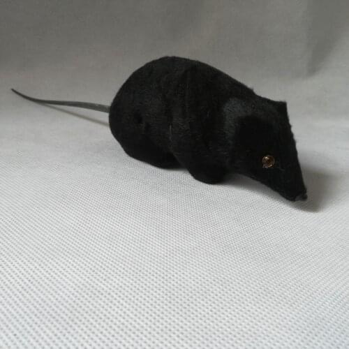 Real life toy black mouse model,polyethylene&furs about 15cm mouse,prop.funny decoration Xmas gift b0286