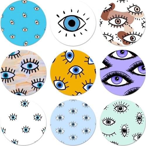 Clip art eyes pattern Badge Brooch Pin Accessories For Clothes Backpack Decoration gift 58mm