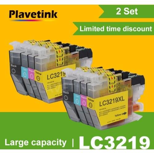 Plavetink 2set Compatible Full Ink Cartridge For Brother LC3219XL LC3219 XL MFC-J5930DW MFC-J6530DW MFC-J6930DW MFC-J6935DW