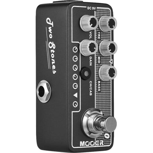 MOOER MICRO PREAMP Series 010 Two Stone Modern Classic Digital Preamp Preamplifier Guitar Effect Pedal True Bypass