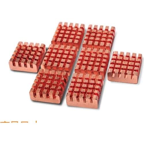 8 PCS Cooling Copper Heatsinks for Raspberry Pi and VGA RAM Memory Cooler Kit