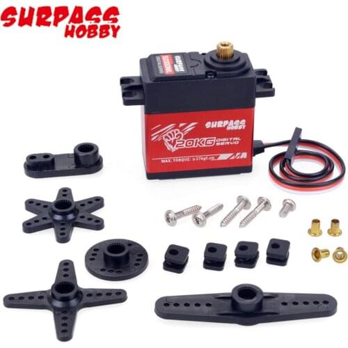 RC Car Servo,SURPASS Hobby S2000ML 20KG Digital Metal Gear servo for HobbyWing ESC Fixed-wing Drone RC Climbing Car RC Model