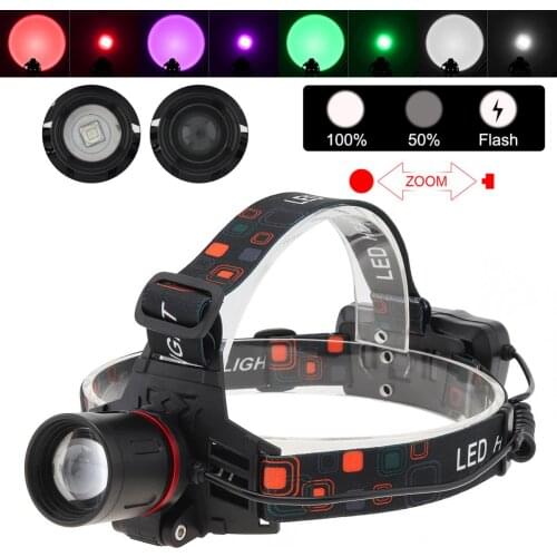 XML-T6 LED Night Hunting Light Waterproof Rechargeable Hunting Headlight with USB Cable for Coyote Hog Predator