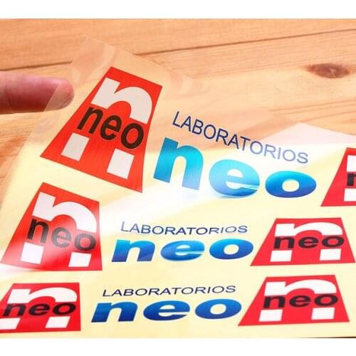 Customized transparent clear labels stickers tags, Sticker Packing Labels with custom logo text adhesive stickers labels