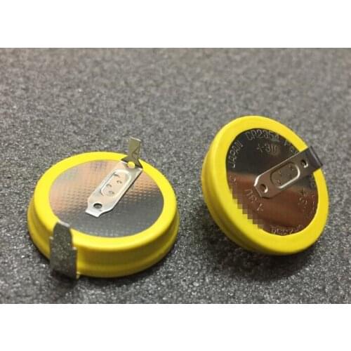 10PCS CR2354/1HF 3V Battery CR2354 Button Battery 3V CR2354-1HF Lithium Battery with Solder Feet