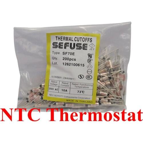 10pcs/lot SF169E SF169Y Thermal Fuse 10A/15A 250V RY 172C Thermal Cutoffs Tf172C Degree Temperature Fuses New