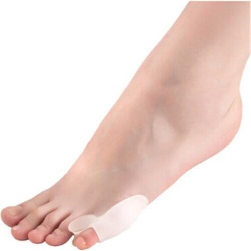 2Pair Silicone Gel Foot Little Toe Separator Feet Care Tool valgus protector Bunion Adjuster Pain Relief Straighten Bent Toes