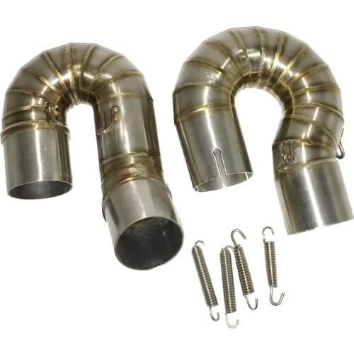 2 Pieces Motorcycle Muffler Center Connecting Pipe 270mm / 10.6 Inch For Cbr 1000rr 2008-2011