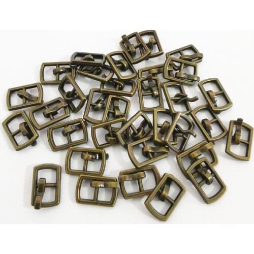 20pcs 4.5mm Metal Tiny Mini Belt Buckles Sewing DIY Patchwork Doll Clothes Accessories Silver Gold Brass Black