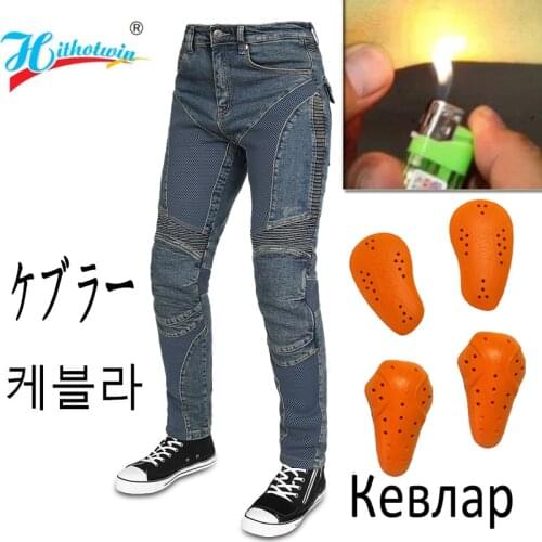 2021 summer Protective Gear Motorcycle Jeans Featherbed Jeans Standard Version Moto Ride Trousers Pant Riding Touring