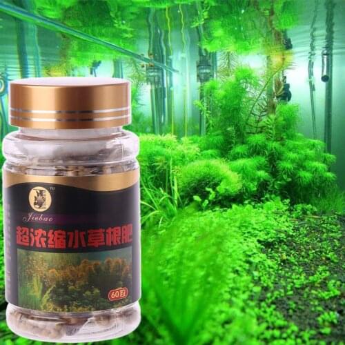 60pcs Aquarium Water Plant Root Fertilizer Nutrition Aquatic Fish Tank E56E