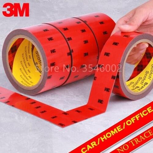 3M Car Special Double Sided Tape Strong Tape Waterproof Heavy Duty Acylic Adhesive 6/10 / 20/ 30/ 40mm For Home Car Office 5108