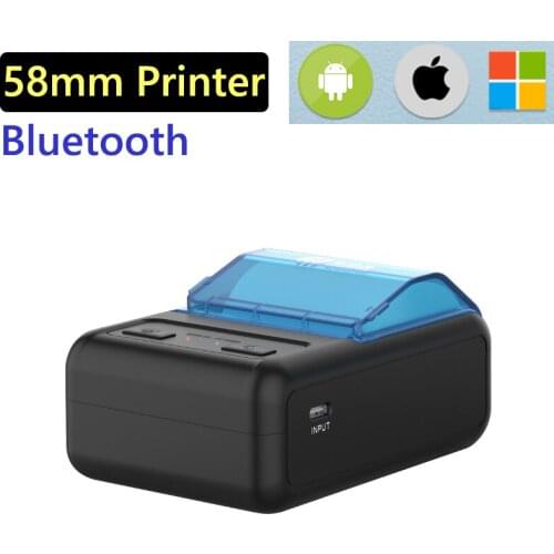 Wireless Mini Bluetooth Thermal Printers Portable Thermal Receipt Printer 58mm Mobile Phone Android POS PC Pocket Bill Impresora