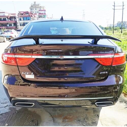 CEYUSOT For Universal Spoiler Wing NEW Jaguar XF ABS Plastic Material Sedan CAR Trunk Black Tail FIN Accessories Body Kit 2008