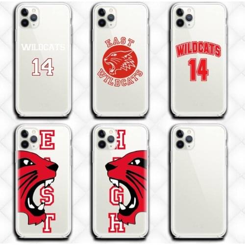 Wildcats Troy Bolton High School Musical Phone Case Clear for iphone 12 11 Pro max mini XS 8 7 6 6S Plus X 5S SE 2020 XR cover