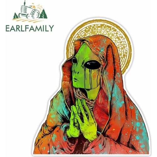EARLFAMILY 13cm x 11cm for The Virgin Mother Car Stickers Occlusion Scratch Refrigerator VAN Waterproof Window Decal Decoration