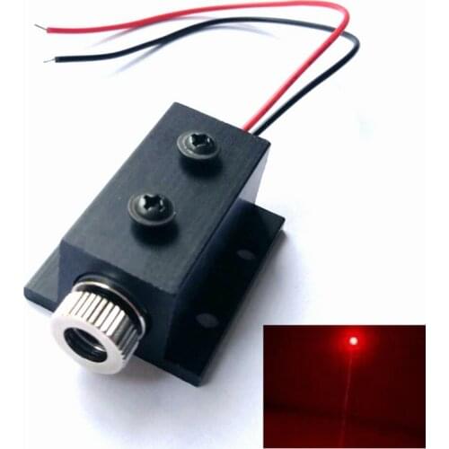 Focusable 3-5V 650nm 5mW Red Dot Laser Diode Module 12x30mm W Heatsink