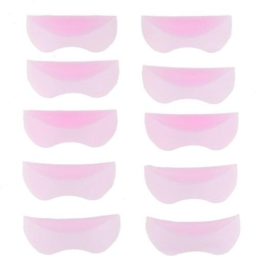 10 Pcs/Set Silicone Eyelash Perm Pad Recycling Lashes Rods Shield Lifting 3D Eyelash Curler Makeup Accessories Applicator Tools