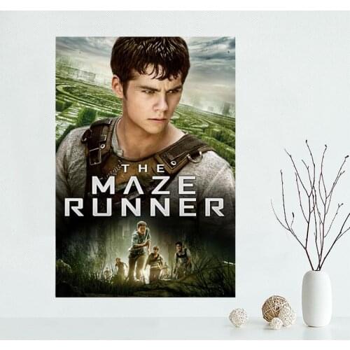 Hot Sale Custom Maze Runner canvas poster Home Decoration Wall Art New arrival cloth Silk Fabric wall poster print