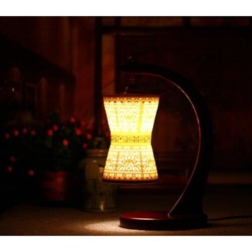Jingdezhen Chinese Porcelain Ceramic Table Lamp vintage decorative bedside living room wedding table lamp chinese