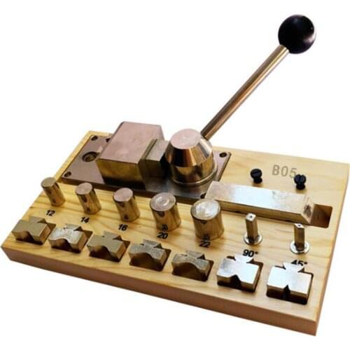 Ring Folding Pressing Bending Machine with Wooden Base Durable Ring Earring Bending Tool Set
