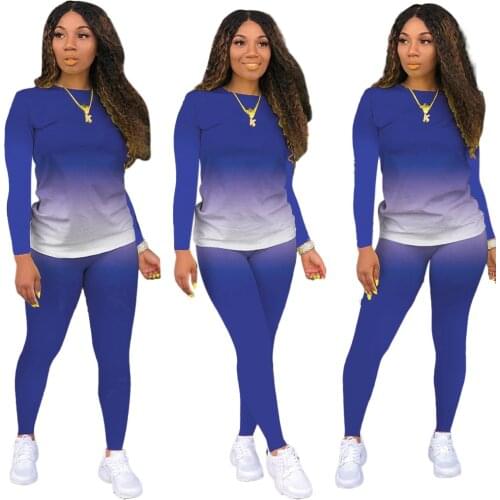 S-XXL Two Piece Outfits for Women Sexy Tops Casual Bodycon Pants Lounge Pajama Joggers Set
