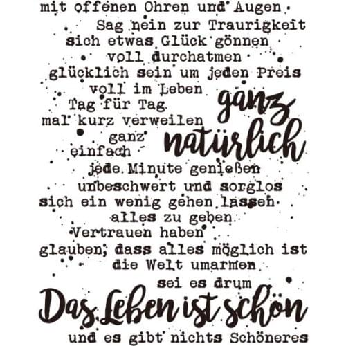 German Transparent Clear Silicone Stamp/Seal for DIY scrapbooking/photo album Decorative clear stamp A331