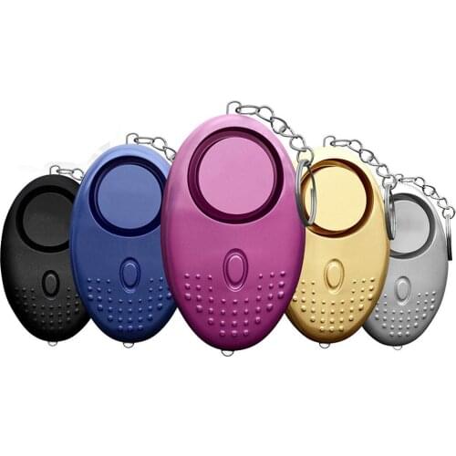New 130 Db Safe Sound Personal Security Alarm Keychain With LED Lights Self Defense Electronic Device For Women Kids Girl