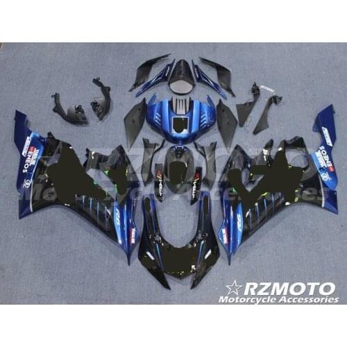 New ABS motorcycle Fairing For YAMAHA YZF-R1 2009- 2010- 2011-2012 Injection Bodywor sensational black ACE No.2866