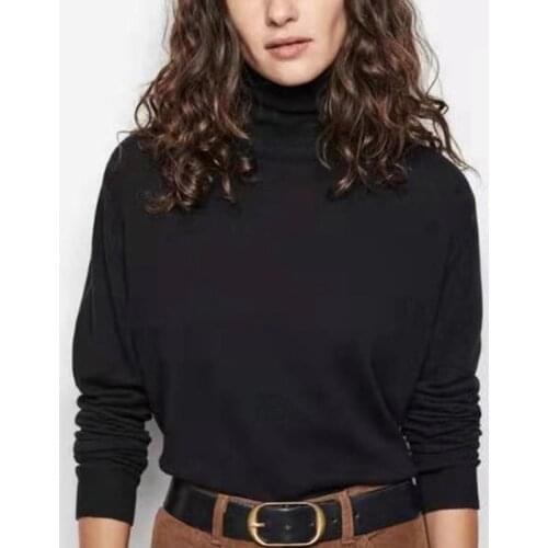 2020 Autumn and Winter New 100% Cashmere Women Sweater Warm Inner Turtleneck Sweater Ladies Knit Bottoming Shirt