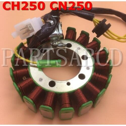 PARTSABCD 3 phrase DC 18 pole 250CC magneto stator CH250 CN250 ATV MOPED Parts