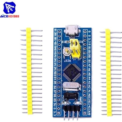 STM32F103C8T6 ARM STM32 Cortex-M3 Minimum System Development Board Module With Crystal for Arduino 72MHz Micro USB
