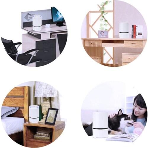 Portable LED Air Purifier USB Charging Night Light Air Cleaner Anion Ionizer