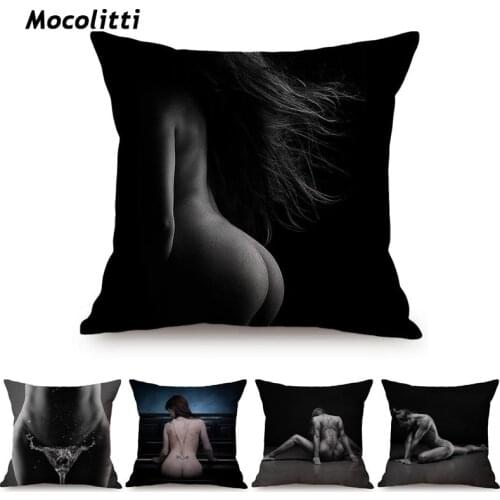 Sexy Dance Art Beautiful Woman Charm Modelling Sofa Decorative Throw Pillow Case Cotton Linen Decoration Car Chair Cushion Cover