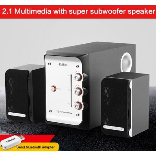 8W*2+10W Subwoofer Speaker E3100 Speaker Desktop Computer Multimedia Audio Home Audio Speaker with RCA/USB Interface