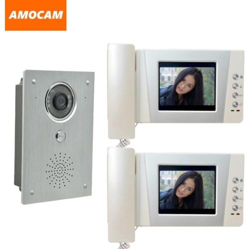 4.3" LCD monitor video door phone system video interphone doorbell kits IR Night Vision aluminium alloy Camera video intercom