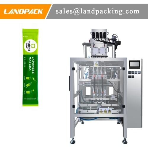 4 Lanes Powder Packing Machine High Speed Matcha Powder Multi Lanes Sachet Stick Packing Machine