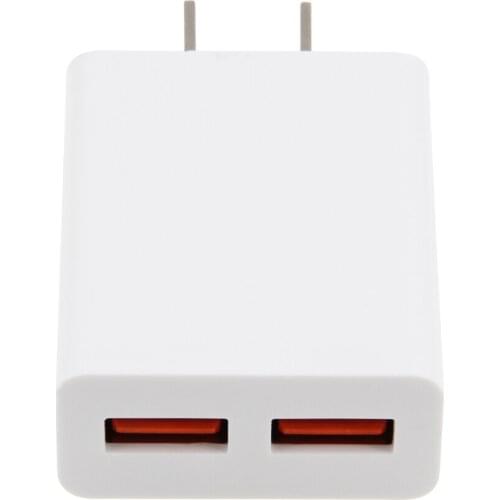 US Plug Dual Port 5V 2.1A USB Charger for Samsung IPhone LG Xiaomi Huawei Sony Portable Moblie Phone Charger 30pcs/lot