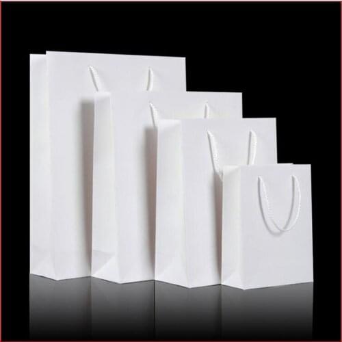 100PCS/lot) 10 SIZE available wholesale 250gsm cardboard paper shopping bag