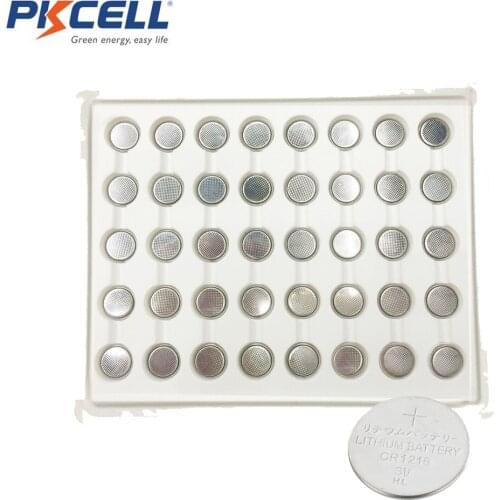 1000Pcs PKCELL CR1216 Button Batteries Lithium Coin Cell 3V DL1216, BR1216, ECR1216, LM1216 for Watch Electronic Toy Remote