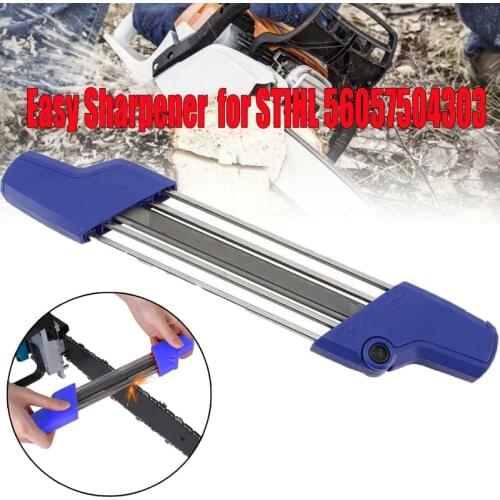 2 In 1 Easy Chainsaw Chain Metal File Blue Sharpener Fast Chain Saw Sharpener 3/8p Whetstone Sharpening 4.0mm Accessories Tool