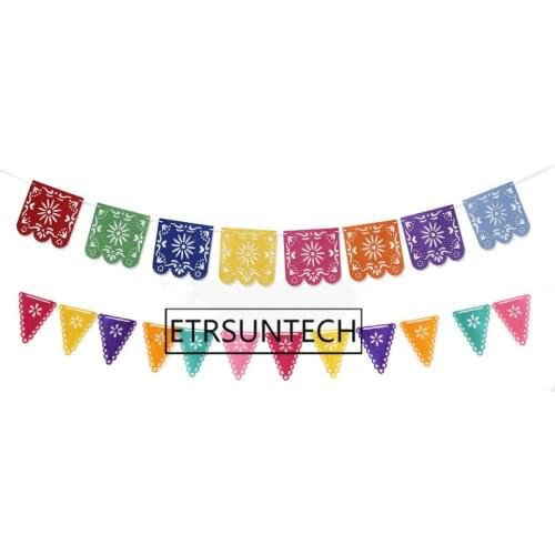 50sets Mexican Banner Garland Wedding Flag Banner Decorations for Themed Party Halloween Birthday Party