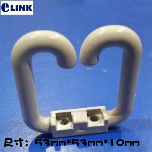 50PCS cable manager ring ABS plastic for distribution box cable management for network cabinet white 53*53*10mm factory ELINK