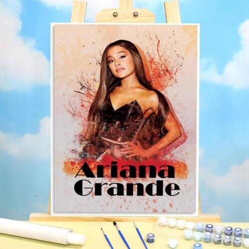 Ariana Grande Coloring By Numbers Painting Complete Kit Acrylic Paints 40*50 By Numbers Photo Loft Wall Wholesale